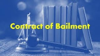 Contract of BailmentIndian contract ActBRFBcomkannuruniversitysaranyacheethu [upl. by Ycrem]