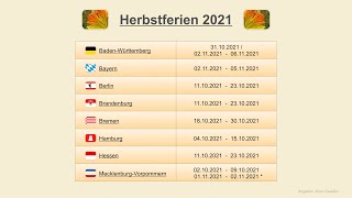 Herbstferien 2021 [upl. by Attenreb]