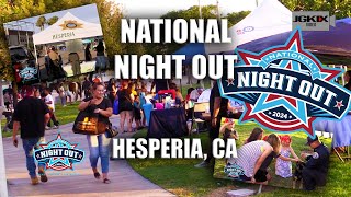 2024 National Night Out Hesperia CA [upl. by Elyac572]