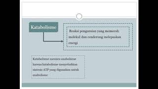 Keterkaitan Proses Katabolisme dan Anabolisme  Kelompok 6 [upl. by Franz312]