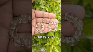 Round earrings making earrings earringsdesign earringrs earringmaking diy craft artandcraft [upl. by Crawford]