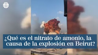 ¿Qué es el nitrato de amonio la causa de la explosión en Beirut [upl. by Proudman]