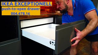 IKEA EXCEPTIONELL low drawer for METOD kitchen base cabinet 00447816 assembly and instalation [upl. by Saidnac]