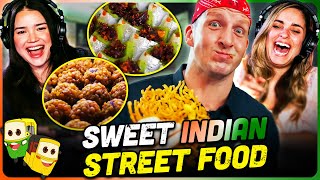 SWEET INDIAN STREET FOOD Tour in North India REACTION  Indias Dessert Capital [upl. by Wilma]