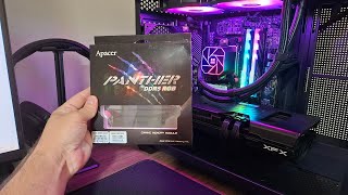 Memórias DDR5 Apacer Panther 2x16gb 6200mhz  Vale a pena  Unboxing e testes [upl. by Amlez]