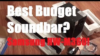 Best Budget Soundbar Samsung HWM360 Review And Demo [upl. by Ummersen]