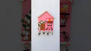 How To Make Key Holder  Beautiful Key Stand Ideas  shorts wallhanging youtubeshorts [upl. by Ettennal679]