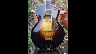 daddystovepipe talks about and plays his quotArrenbiequot Archtop Guitar [upl. by Onailime719]