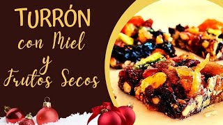 ¡TURRÓN de FRUTOS SECOS 🍯🌰 👉 ¡Fácil y delicioso turron frutos secos [upl. by Aicat]