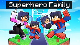 Having a SUPERHERO FAMILY in Minecraft [upl. by Seward]