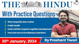 The Hindu Analysis by Prashant Tiwari  30 January  Current Affairs Today  StudyIQ [upl. by Bearnard730]