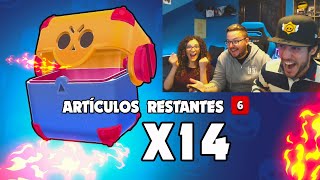 AnikiloGG y MyYes ME ABREN 14 MEGACAJAS en BRAWL STARS [upl. by Epuladaugairam]