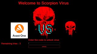 Avast one VS Scorpion virus [upl. by Yniattirb44]