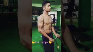 💪🦾hot biceps 💪🦾biceps workout s woroutbiceps workout at gym bicepsbodybuilding youtubeshorts [upl. by Ahtnicaj611]