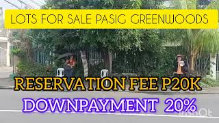 LOTS FOR SALE GREENWOODS RESIDENTIAL STATES PASIG CITY BGRYSAN MIGUEL [upl. by Ayek]