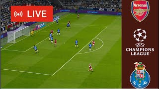 Match fc Porto vs Arsenal fc live Champions League Full Match Football simulation Gameplay PC [upl. by Egiarc]