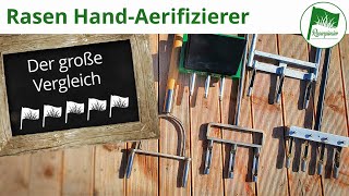 Hand Aerifizierer im Vergleich Sneeboer Kreitis Rasenspecht Swardman Rasendoktor Rasen lüften [upl. by Irita]