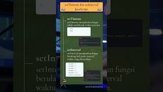 setTimeout dan setInterval dalam javascript javascript settimeout setinterval coding chatgpt [upl. by Marfe7]