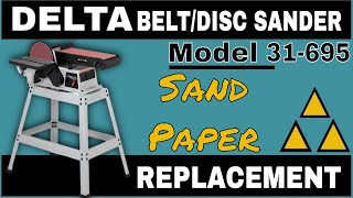 Delta Belt  Disc Sander Sandpaper Replacement 31695 JOATD [upl. by Ahsekan]