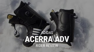 Adidas Acerra ADV 2019 Snowboard Boot Rider Review  Tactics [upl. by Eeryk]