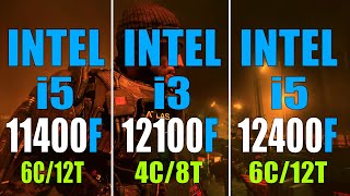 INTEL i5 11400F vs INTEL i3 12100F vs INTEL i5 12400F  PC GAMES TEST [upl. by Domenech953]