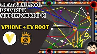 TRICK FREE ‼️CHEAT 8 BALL POOL USING VPHONE GOLDEN 8 BALL POOL VERSION 5590 [upl. by Doggett]