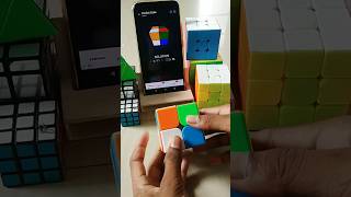 Solving 2 by 2 Rubiks Cube by an App Tech Vinayraj trendingshorts trending viralshort shorts [upl. by Alinoel]