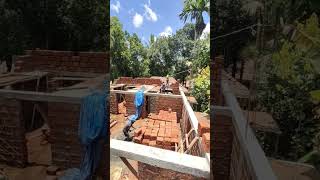 Laterite stone wall budget house newhouseconstructionnewdreamhope [upl. by Gratia]