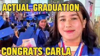 ACTUAL GRADUATION CONGRATS CARLA  KALINGAP RAB  KUYA JOMAR VLOG [upl. by Nawuj]