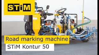 Road marking machine STiM Kontur 50 [upl. by Kenaz]