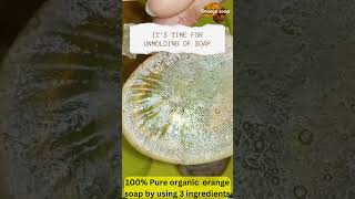 100 pure orange soap by using glycerin soap base  By using only natural ingredients  At home [upl. by Nazus]