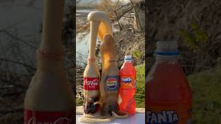 Big bang 🔥 Mentos vs Cola Pepsi and Fanta experiment [upl. by Annaegroeg]