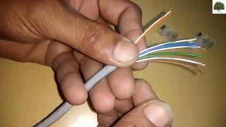 How to Make RJ45 Connector with Cat 6 UTP Cable  Making Ethernet Straight Cable [upl. by Seidler]