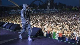 EMINEM Rap God  Milano Revival tour  772018 [upl. by Noelopan]