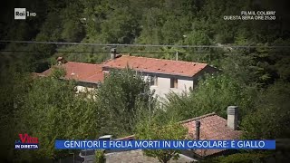 Genitori e figlia morti in un casolare è giallo  La Vita in diretta 11092024 [upl. by Nalak622]