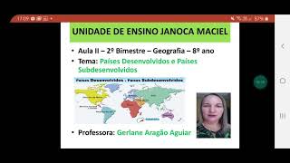 Aula II Países Desenvolvidos e Países Subdesenvolvidos  2° Bimestre  Geografia  8° ano [upl. by Schweitzer]