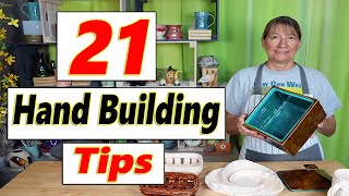 21 Tips for HandBuilding Pottery [upl. by Aninaj117]