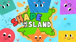 Shape Island 🏝️  Learning amp Singing Shapes Song For Kids  Tune Tots Songs [upl. by Glenine872]