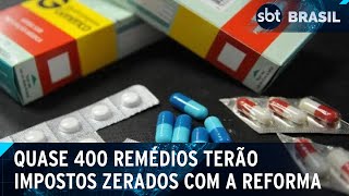 Reforma tributária prevê lista com medicamentos que terão impostos zerados  SBT Brasil 050724 [upl. by Downing143]