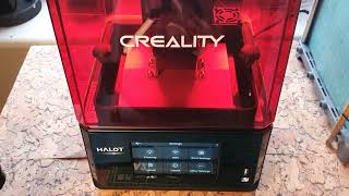 3D Printer Creality Halot One Pro leveling process [upl. by Symons]