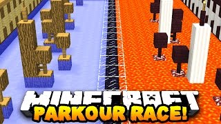 Minecraft PRESTONPLAYZ vs LACHLAN PARKOUR  1v1 Race Parkour Race [upl. by Blockus608]