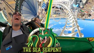 Sea Serpent 4K Reverse Ridercam Morey’s Piers Wildwood NJ [upl. by Amaryllis210]