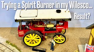 Casselman ON Spirit Burner for Wilesco Road Engines Detailed Review livesteam [upl. by Dera765]