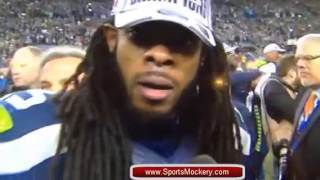 Richard Sherman SCREAMS at Crabtree  quotIm the Best in the Gamequot [upl. by Nolahc]