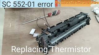 How to replace Thermistor in im2702im2701im2700  how to reset SC55201 in ricoh im2702 [upl. by Korwin45]