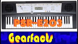 Yamaha PSRE203 Keyboard demo and review [upl. by Htebazile]