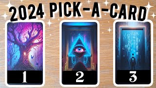 ✨️2024 PICK A CARD🔮2024 Tarot Reading Pick A Door Your Year Ahead In Detail Oracle Predictions [upl. by Prudhoe657]