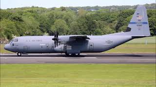 Amerykański samolot transportowy Lockheed Martin C130J Super Hercules  US Air Force 19102024 [upl. by Latrice]