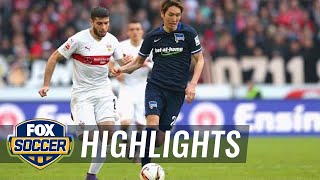 VfB Stuttgart vs Hertha BSC Berlin  2015–16 Bundesliga Highlights [upl. by Attikin705]