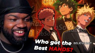 Who has the Best Hands in Anime Hood Anime Awards Best Hands Award Rabsopetty REACTION [upl. by Rockafellow]